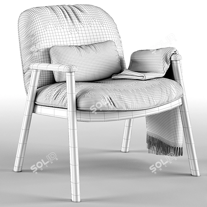 Baltimora: Stylish Armchair Perfection 3D model image 5