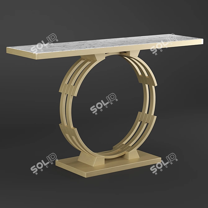 Modern Gold & Bronze Console Tables 3D model image 5