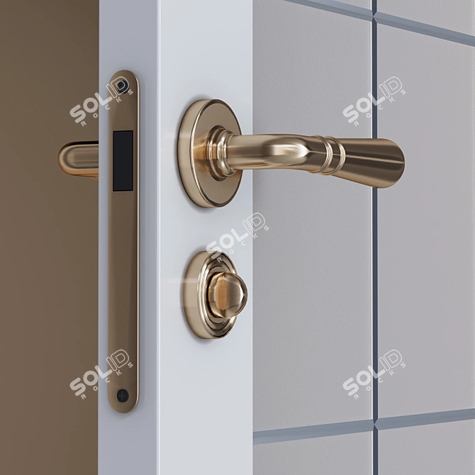 Italian Design Solo1: Classic Doors with Hidden Hinge 3D model image 2