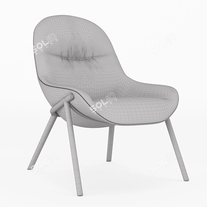 Podsey Armchair: Sleek and Stylish Furniture 3D model image 2