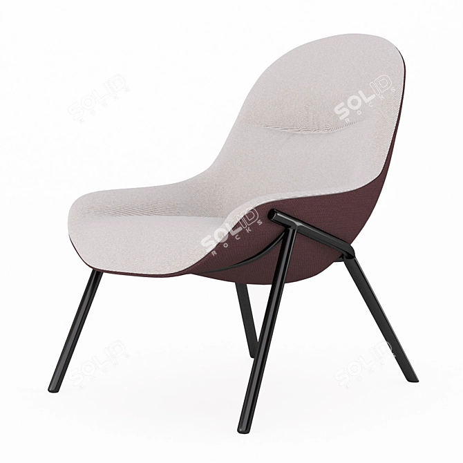 Podsey Armchair: Sleek and Stylish Furniture 3D model image 3