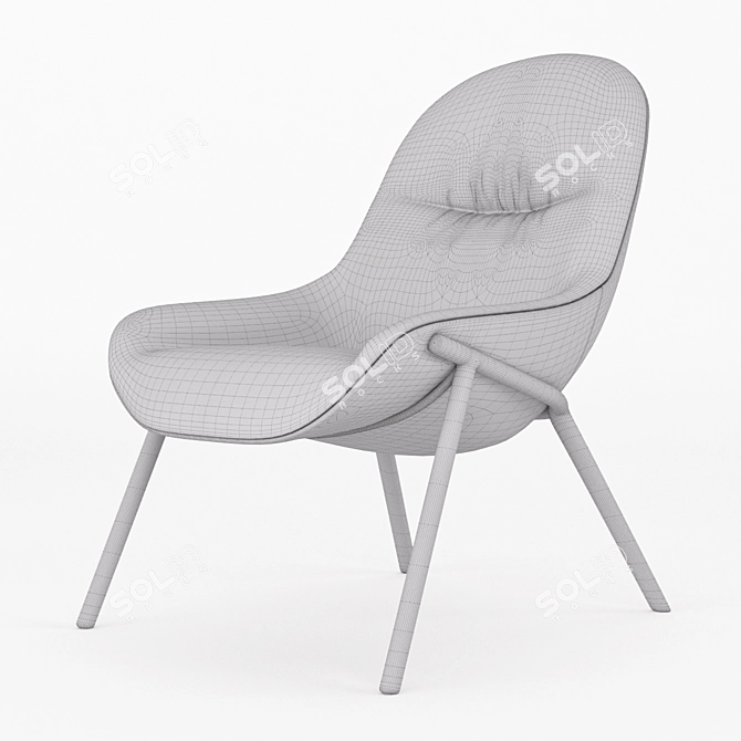 Podsey Armchair: Sleek and Stylish Furniture 3D model image 4