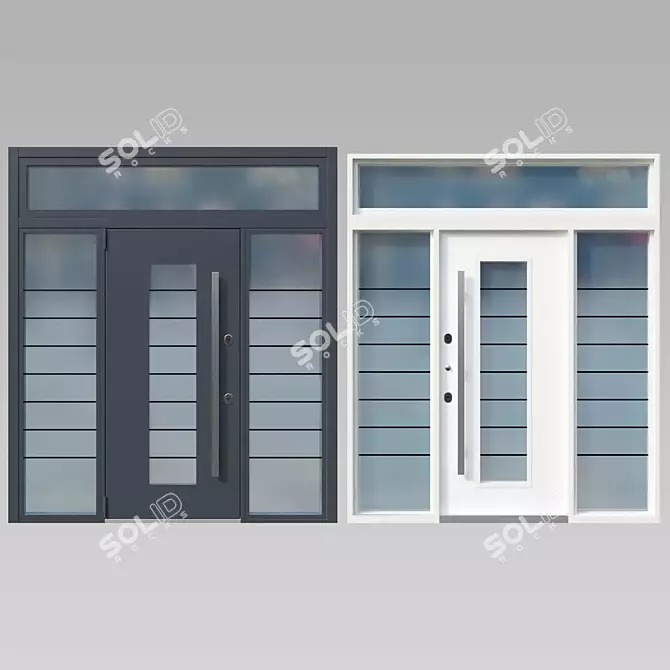 Om TermoWood: High-Quality Thermally Insulated Doors 3D model image 1