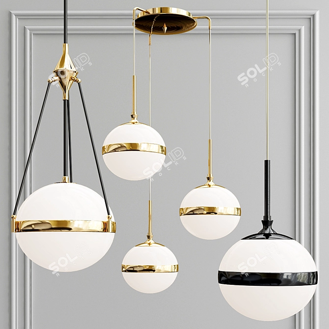 Elegance Defined: Pendant Lights Collection 3D model image 1