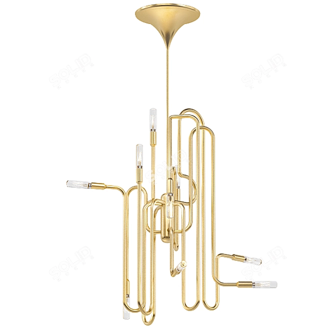 Contemporary Chandelier Collection 3D model image 5