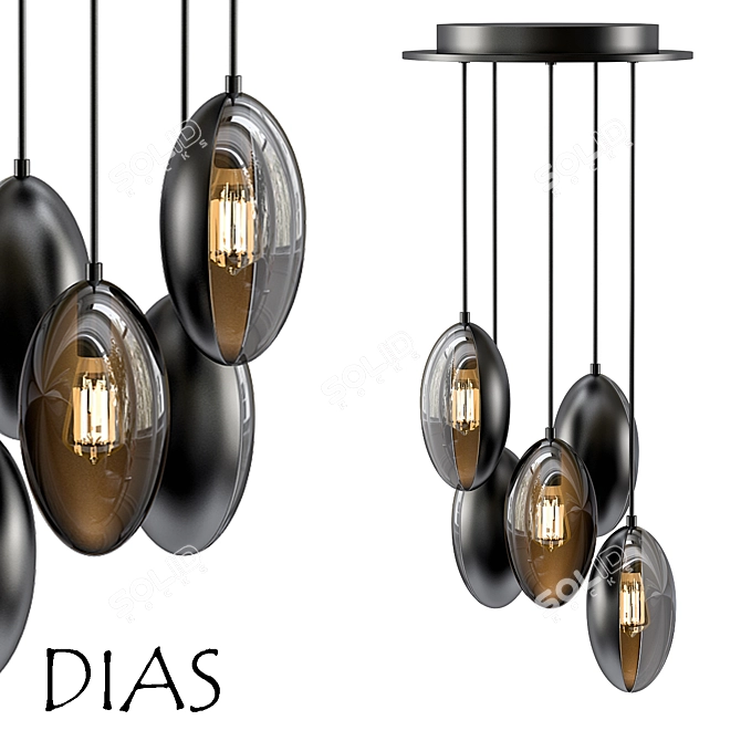 Modern Design Dias Lamp 3D model image 1