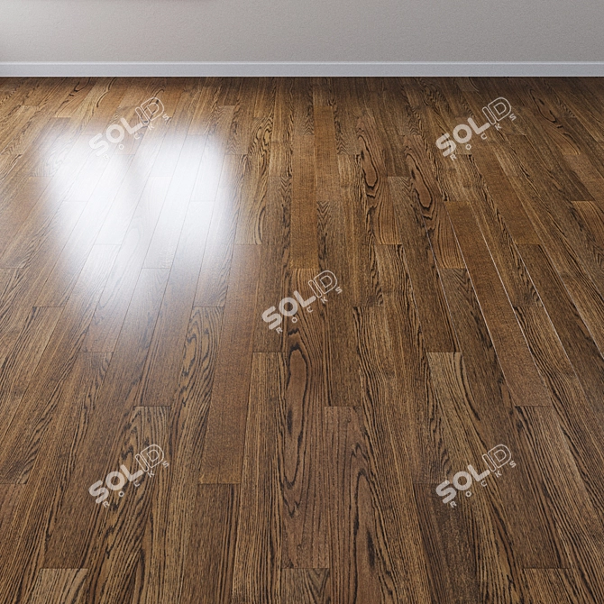 Stone Stream Oak Parquet 3D model image 2