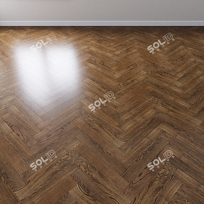 Stone Stream Oak Parquet 3D model image 3