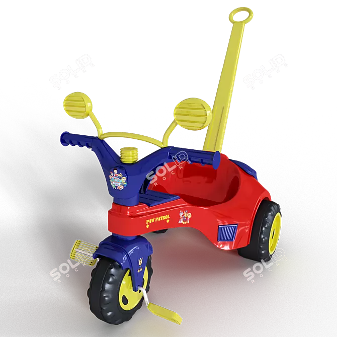 Paws on Wheels: Cotiplas Tricycle 3D model image 1