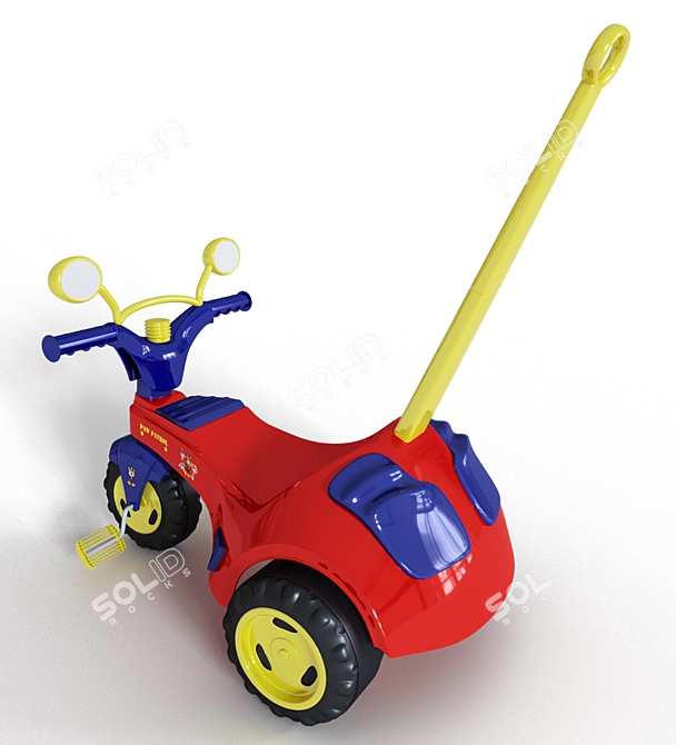 Paws on Wheels: Cotiplas Tricycle 3D model image 2