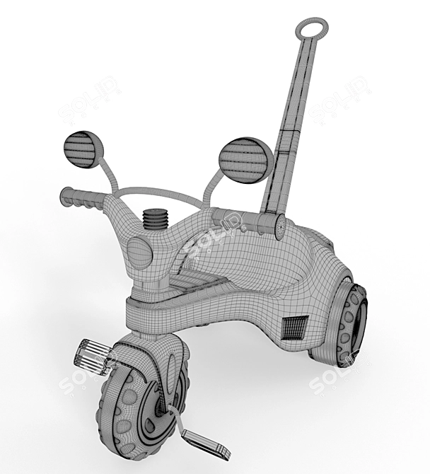 Paws on Wheels: Cotiplas Tricycle 3D model image 3