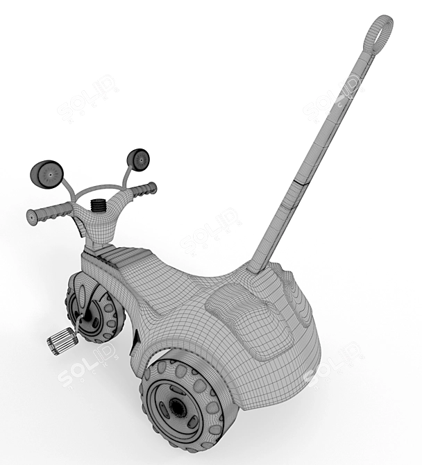 Paws on Wheels: Cotiplas Tricycle 3D model image 4