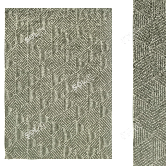 Scandinavian Chic: Ikea Rug Set 3D model image 2