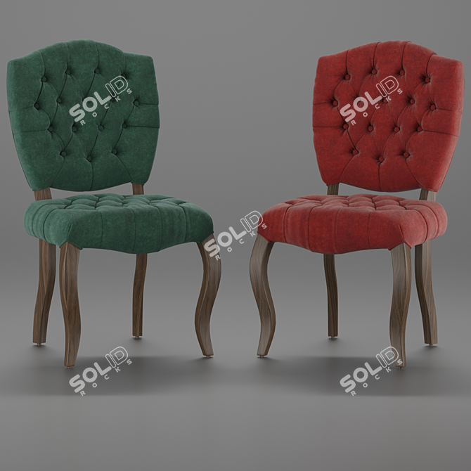 Luxurious Beatrix Dining Chair 3D model image 1