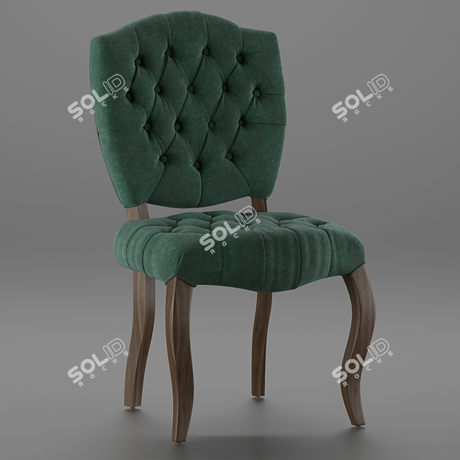 Luxurious Beatrix Dining Chair 3D model image 2