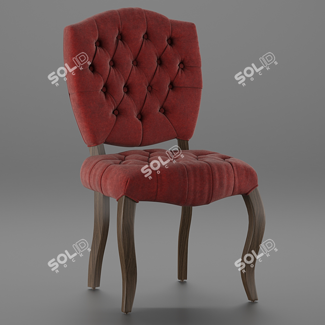 Luxurious Beatrix Dining Chair 3D model image 3