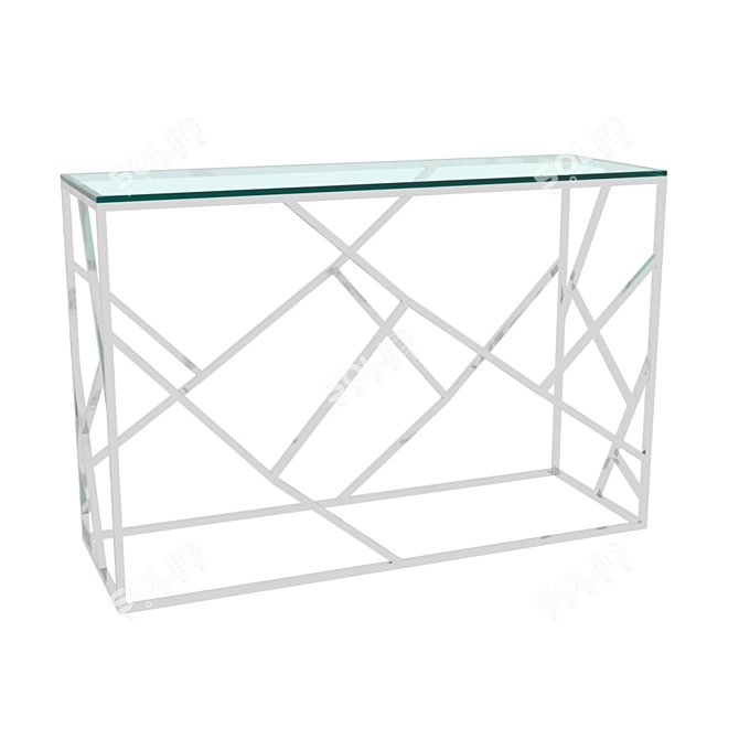 Glamor Console Table: Modern Elegance 3D model image 1