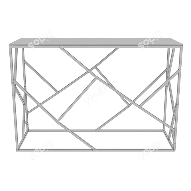 Glamor Console Table: Modern Elegance 3D model image 3