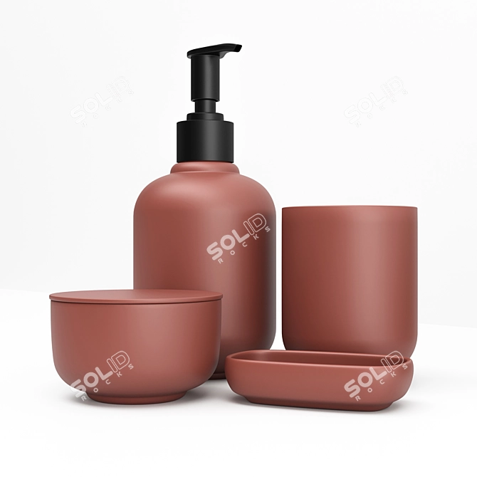 Versatile Bathroom Essentials Set 3D model image 2