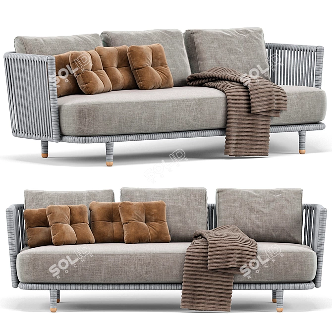 Modern Moments 3-Seater Sofa 3D model image 1
