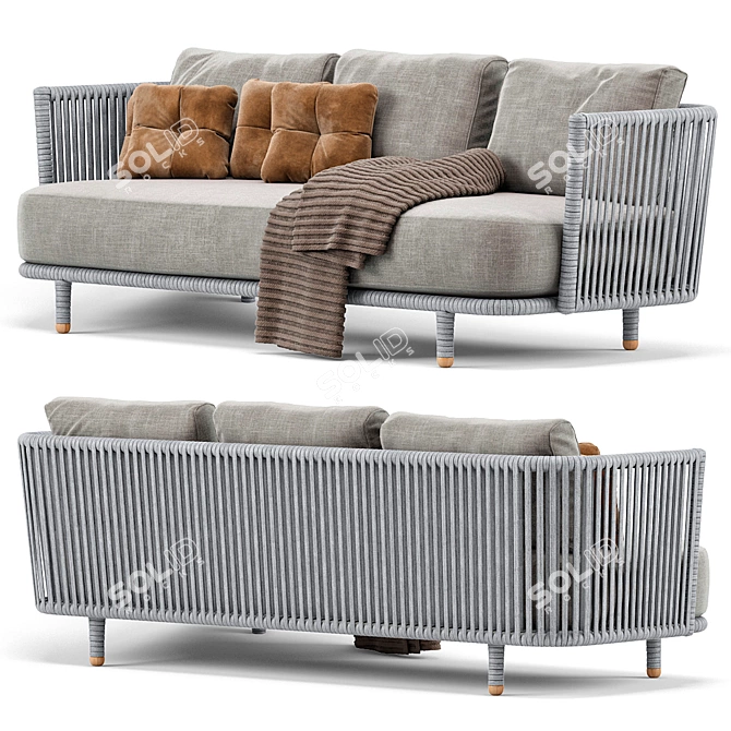 Modern Moments 3-Seater Sofa 3D model image 2