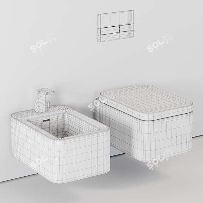 Flaminia Nile Wall-Hung WC 3D model image 5