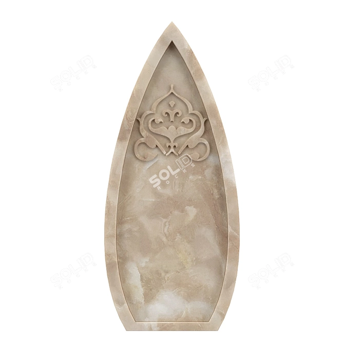 Elegant OM Arch Marble AM176 3D model image 1