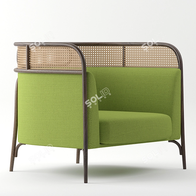 Targa Lounge: Stylish and Compact Seating 3D model image 1