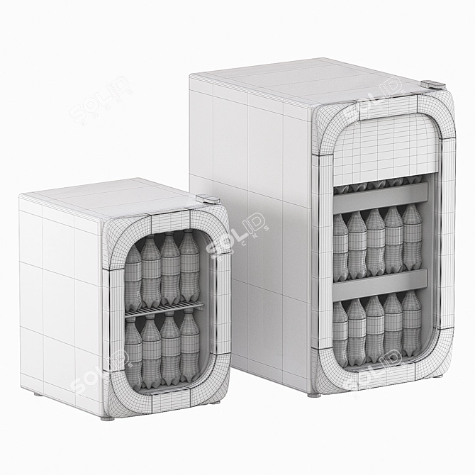 Coca-cola Mini Chillers 3D model image 2