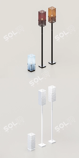 BM Ambato Lighting Set: Table & Floor Lamps 3D model image 3