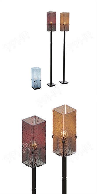 BM Ambato Lighting Set: Table & Floor Lamps 3D model image 5