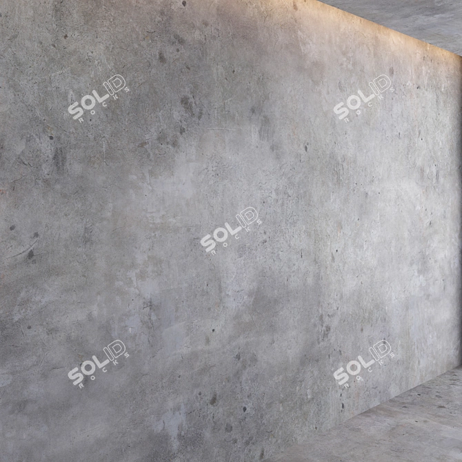 Decorative Concrete Texture Kit 3D model image 2