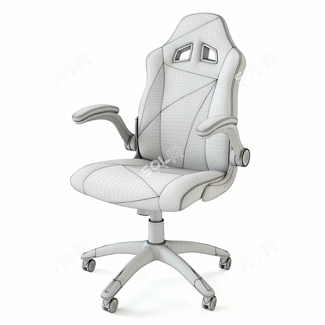 Duo Gaming Chair: Ultimate Comfort and Style 3D model image 2