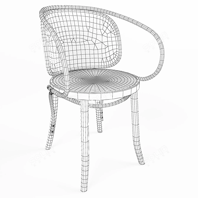 Palmira Chair 5023: Elegant and Comfortable 3D model image 5