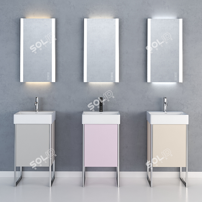 Duravit XSquare Vanity Set 3D model image 4