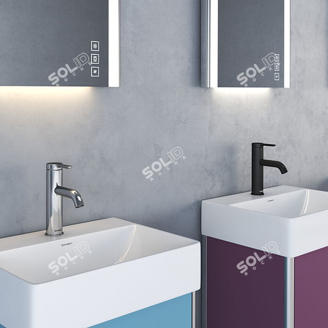 Duravit XSquare Vanity Set 3D model image 5