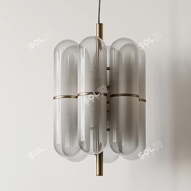 Elegant Illumination: Lampada Chandelier 3D model image 1