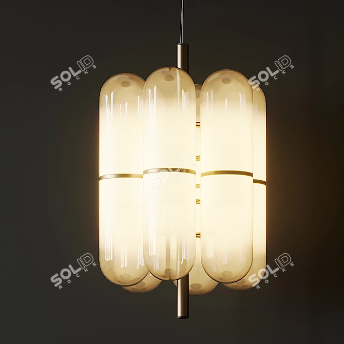 Elegant Illumination: Lampada Chandelier 3D model image 2