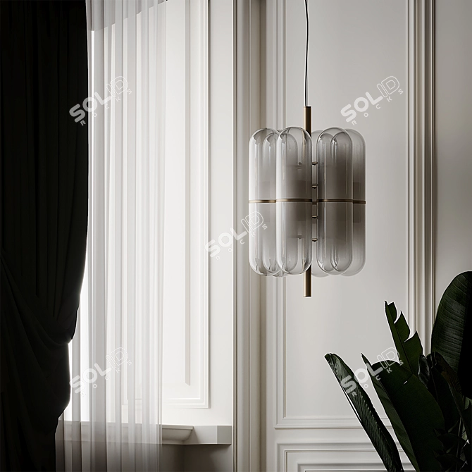 Elegant Illumination: Lampada Chandelier 3D model image 3