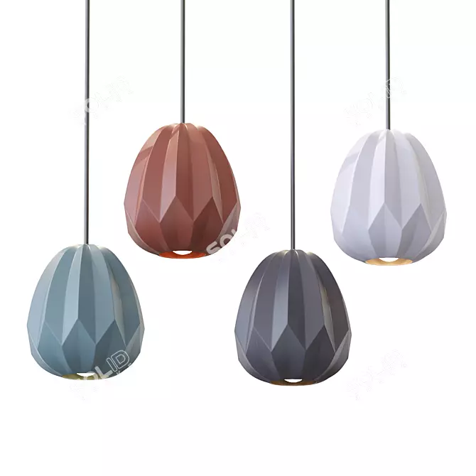 Scandinavian Style Pendant Lamp - Lampatron MEDDEL 3D model image 1