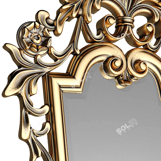 Elegante Italian Mirror 3D model image 2