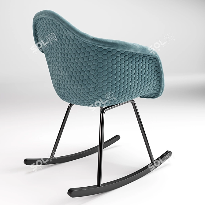Elegant Kenna Rocking Chair 3D model image 2