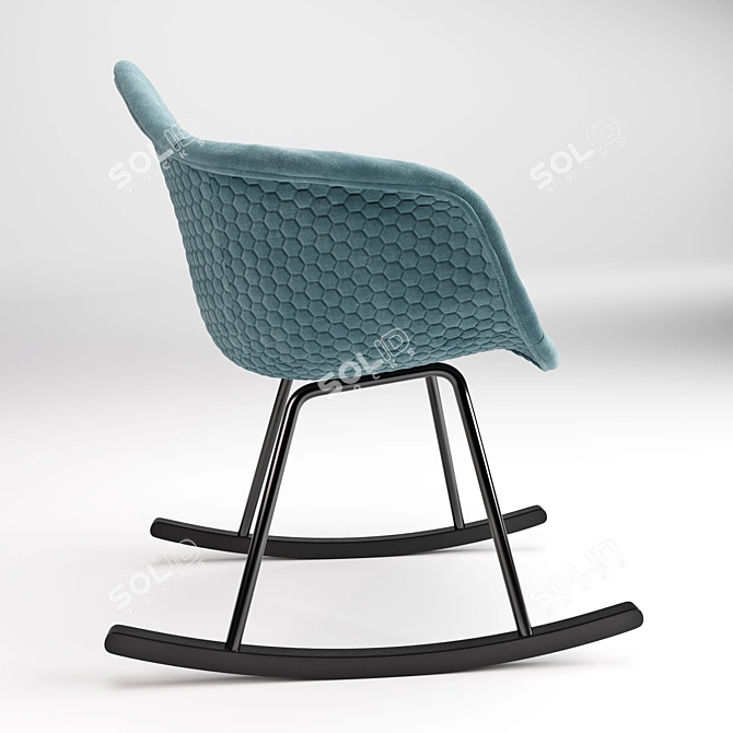 Elegant Kenna Rocking Chair 3D model image 3