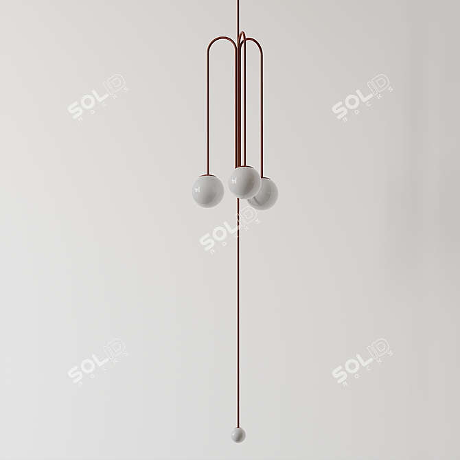 Pistil Pendant Lamp: Elegant Illumination by Michael Anastassiades 3D model image 1