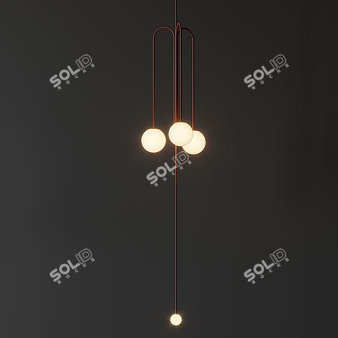 Pistil Pendant Lamp: Elegant Illumination by Michael Anastassiades 3D model image 2