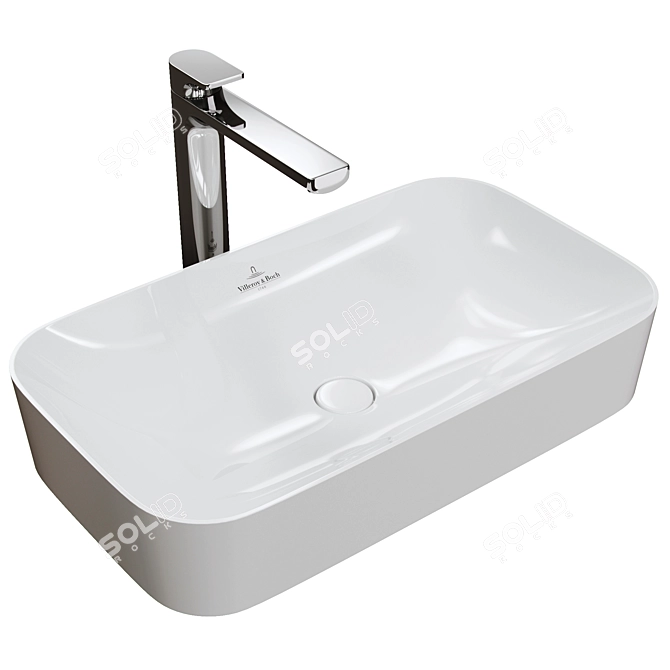 Villeroy & Boch Finion: Elegant Countertop Sink 3D model image 1