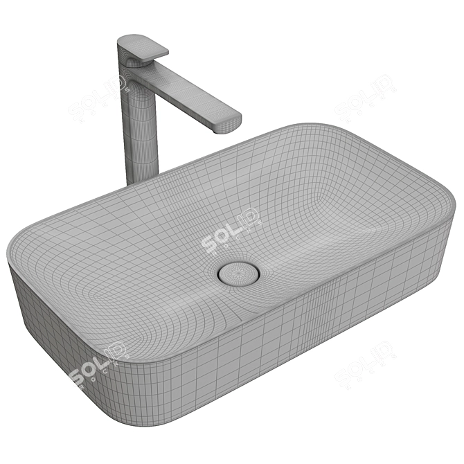Villeroy & Boch Finion: Elegant Countertop Sink 3D model image 3