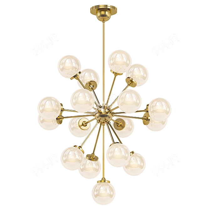 Modern Chandelier Collection - Set of 36 3D model image 5