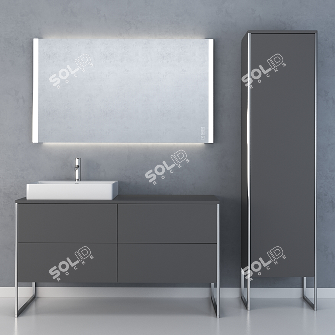 Duravit XSquare Collection: Modern Bathroom Solution 3D model image 3