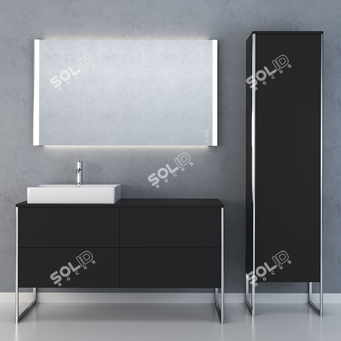 Duravit XSquare Collection: Modern Bathroom Solution 3D model image 4